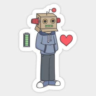 Robot Kid Sticker